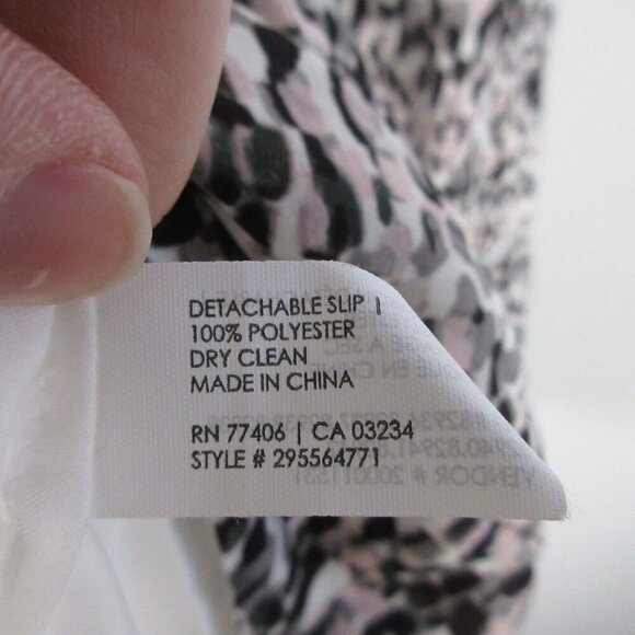 Club Monaco Mini Dress Sleeveless 6 Multicolor Fit & Flare Detachable Slip 148 - Picture 4 of 9